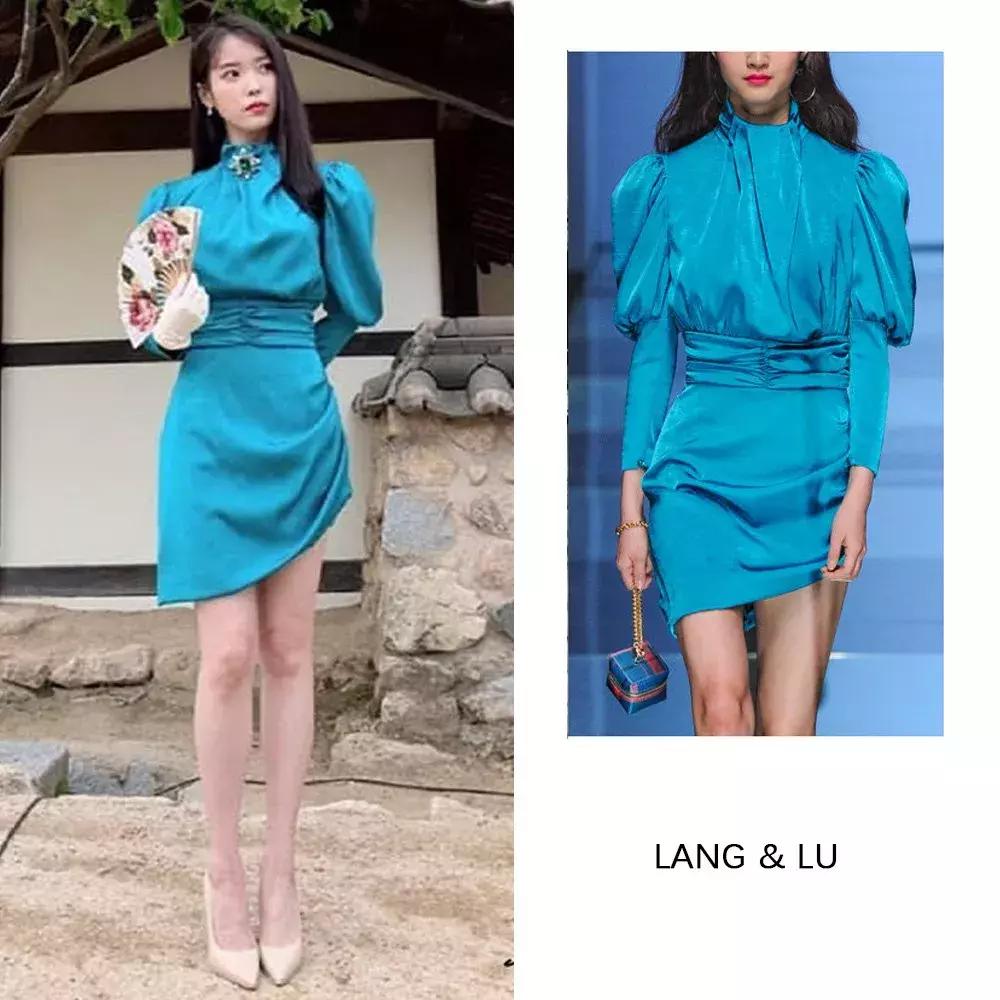 iu贵妇造型,iu纯白西装造型好美