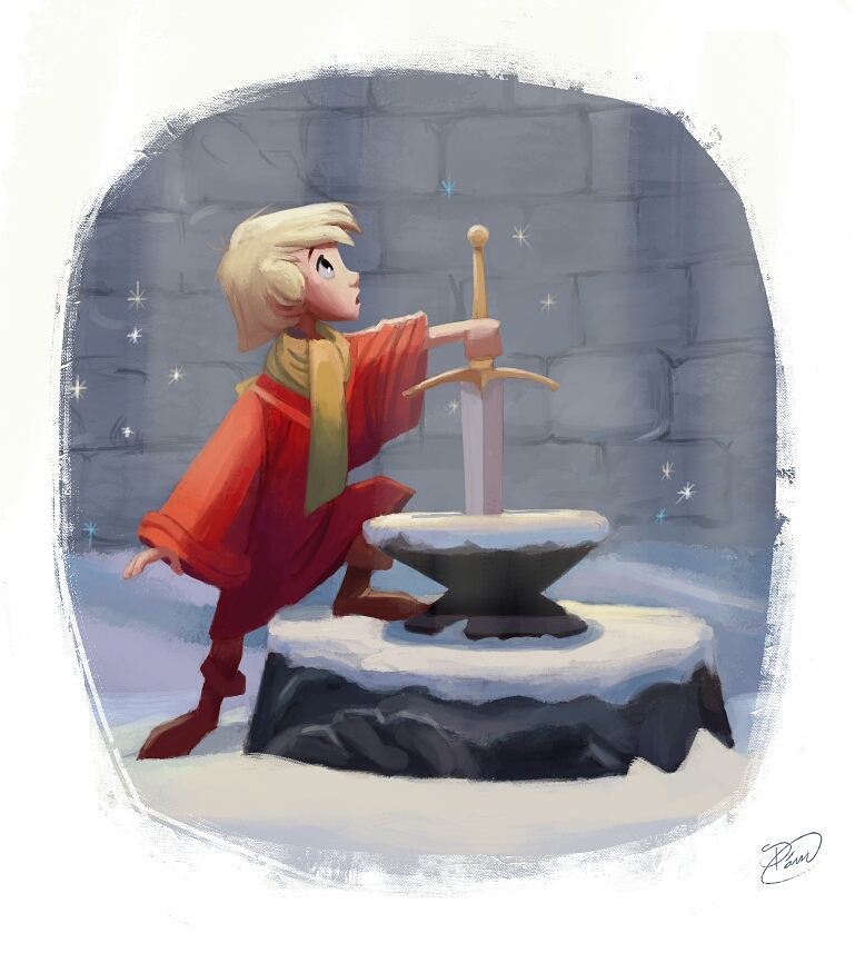 迪士尼画风场景插画,巴西插画师janaglatt作品