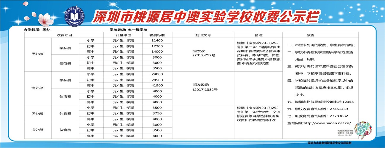 深圳桃源居中澳实验学校初中学费,深圳桃源居中澳实验学校采访