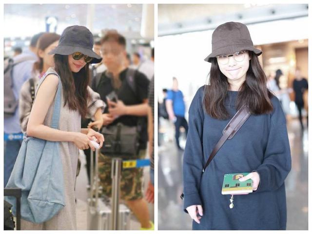 热巴同款防晒,热巴戴渔夫帽