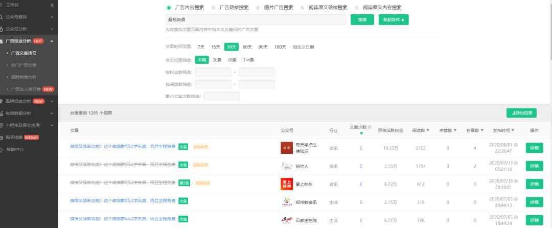 你知道广告文章均阅读是多少吗？文章阅读完成占比也可以判断刷量