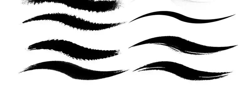 设计师专用手绘笔,专业级水墨风ps笔刷