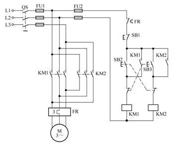 低压电工实操电动机正反转电路图,电工电动机启停点动电路图