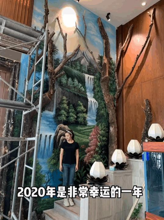 刮腻子走红网络的女孩,95后刮腻子女孩账号