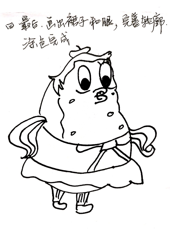 海绵宝宝中的蟹老板和泡芙老师,海绵宝宝老师简笔画