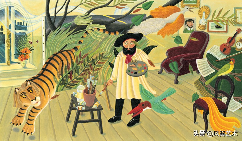 亨利卢梭梦幻世界,亨利卢梭的艺术品评