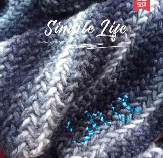 羊绒围巾线手工编织围巾教程,最近火的手工编织围巾