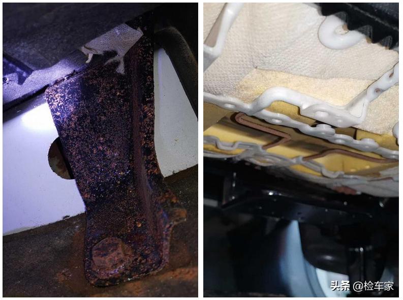 4万多的名爵锐腾买来糟心，拆开饰板车主叫出声，底盘装甲白喷了