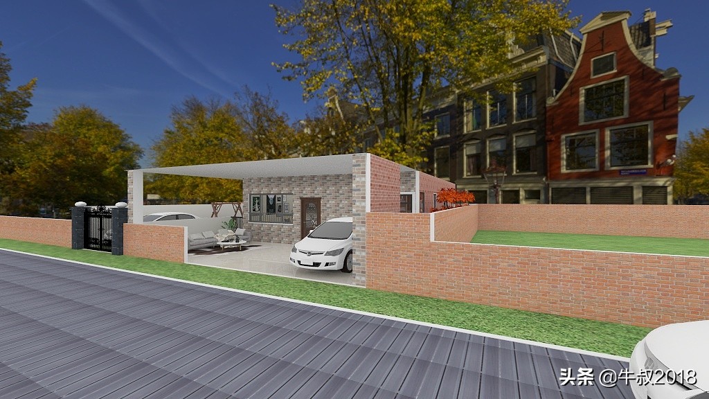 乡村养老别墅带庭院,农村简单养老房小户型设计