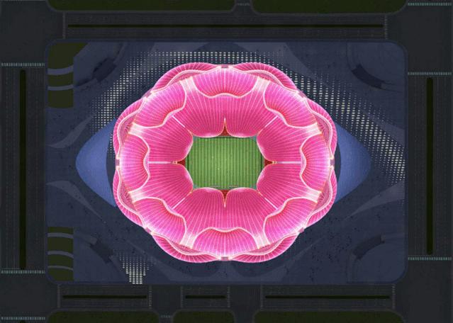 恒大荷花怎么造型,恒大莲花球场真实图