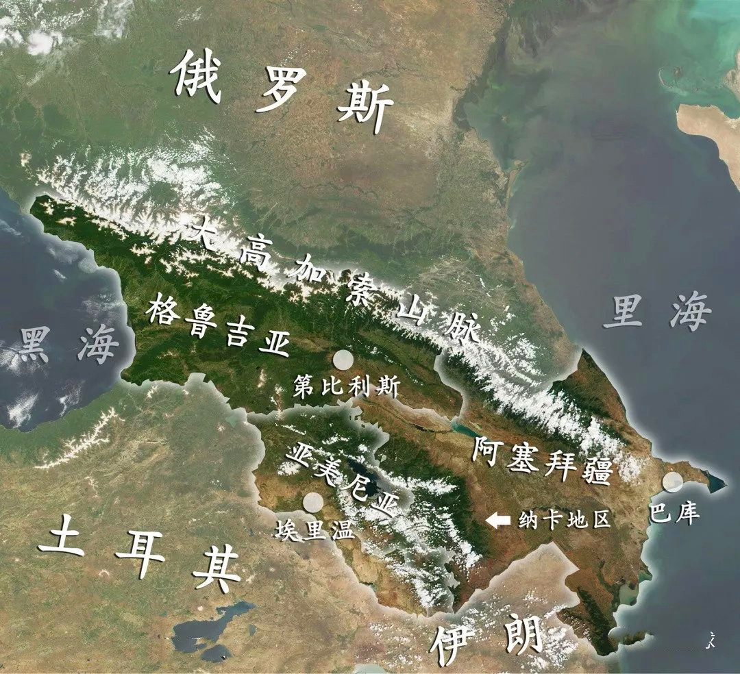 东欧格鲁吉亚地图,格鲁吉亚亚美尼亚阿塞拜疆地图