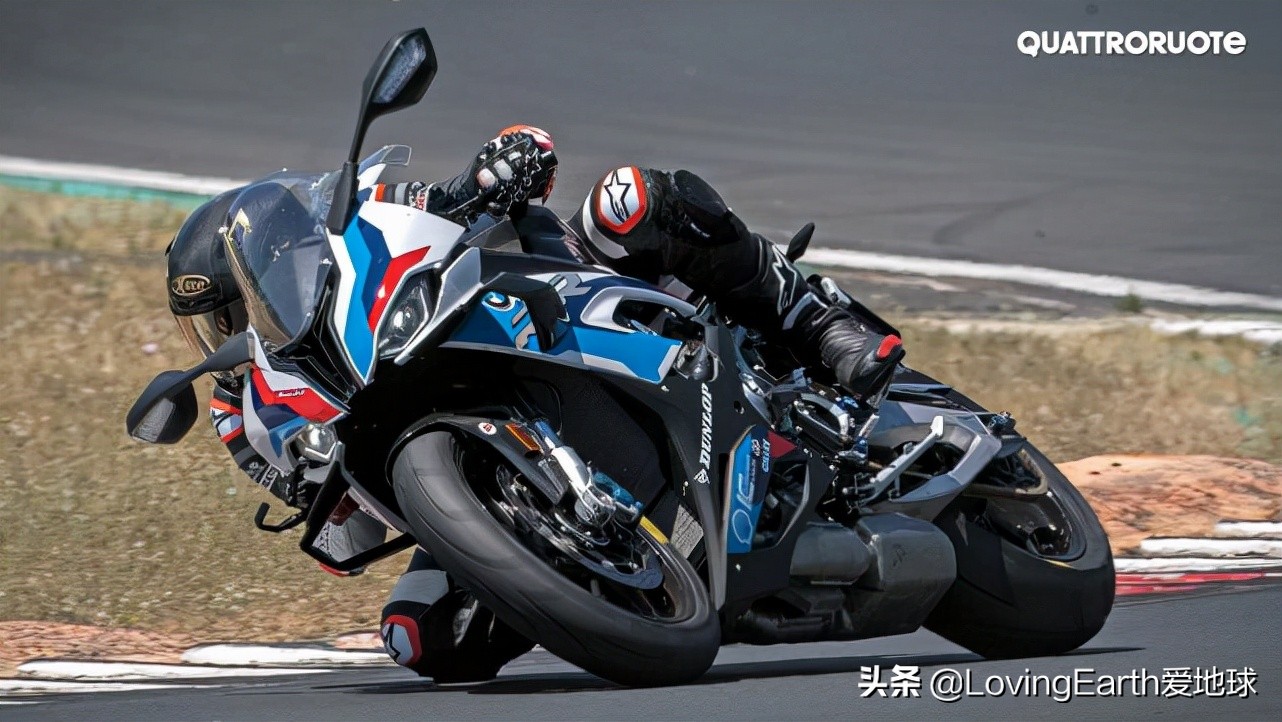 宝马摩托m1000rr雷霆版,宝马m1000rr红色摩托赛车试跑