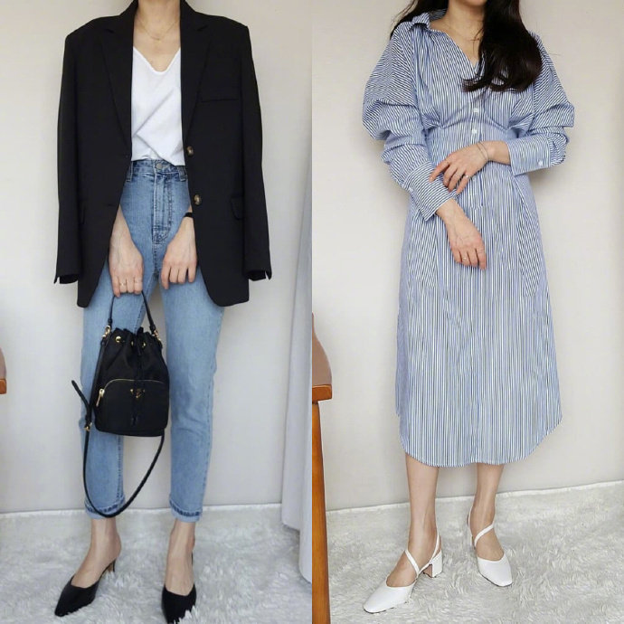 不挑人的气质风穿搭秋天这样穿,秋天慵懒风穿搭示范简约随性