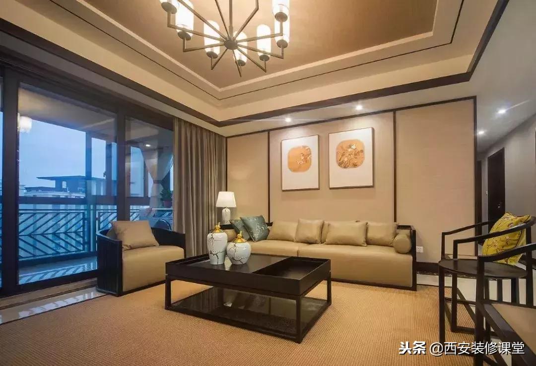 30款新中式客厅骨子里的东方韵味,30款中式客厅韵味十足