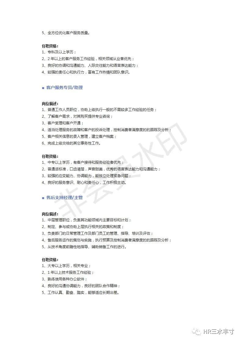 hr必读职位说明书,干货最全面的岗位说明书模板