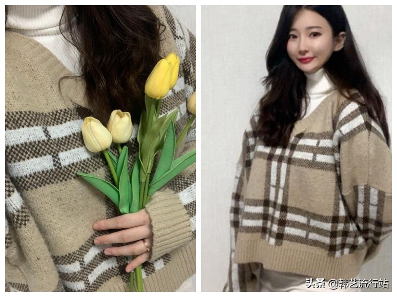 先睹为快:2021春季韩版针织衫新款在明星和模特中流行出现