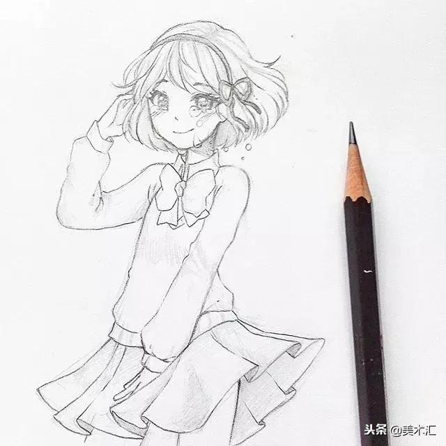 线条感十足的动漫人物,线条感很强的人物素描