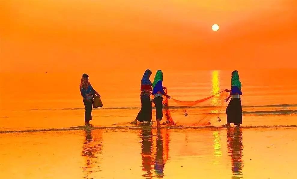 【读历史游盘锦】清晓水如镜，隔海人似鸥渤海金滩蛤蜊岗