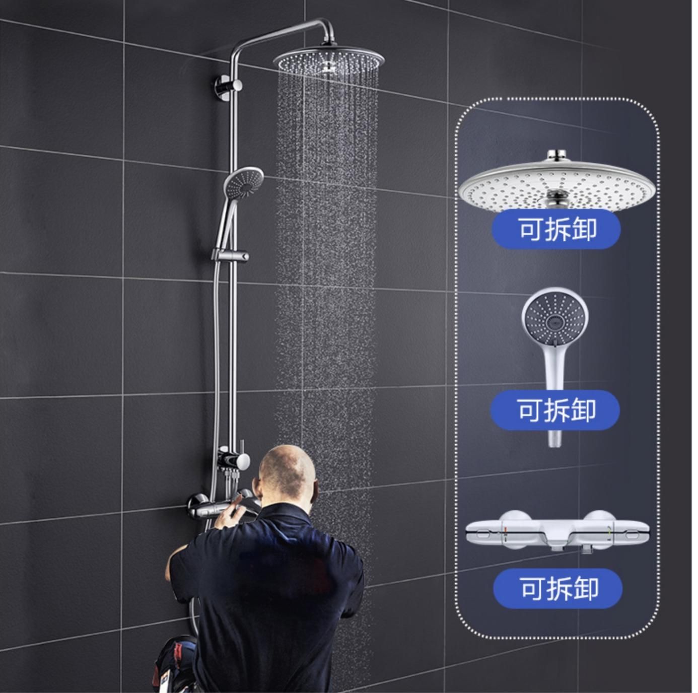 拒绝冷热交替,恒温刚刚好:高仪恒温淋浴系统