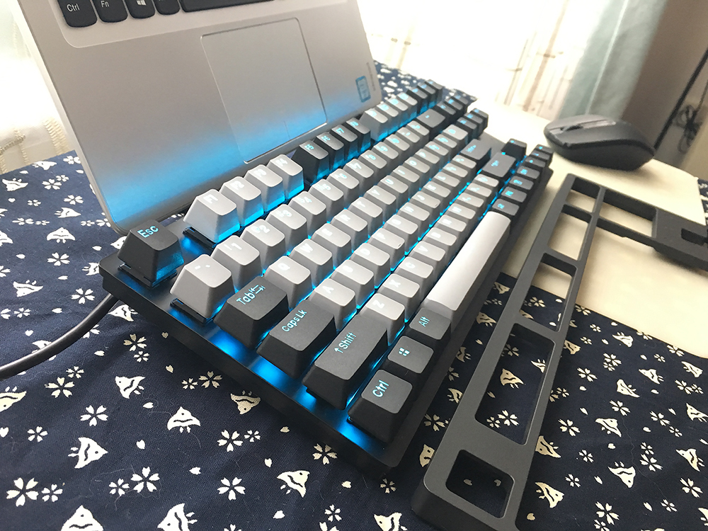 达尔优机械键盘a87茶轴,会转换的键盘