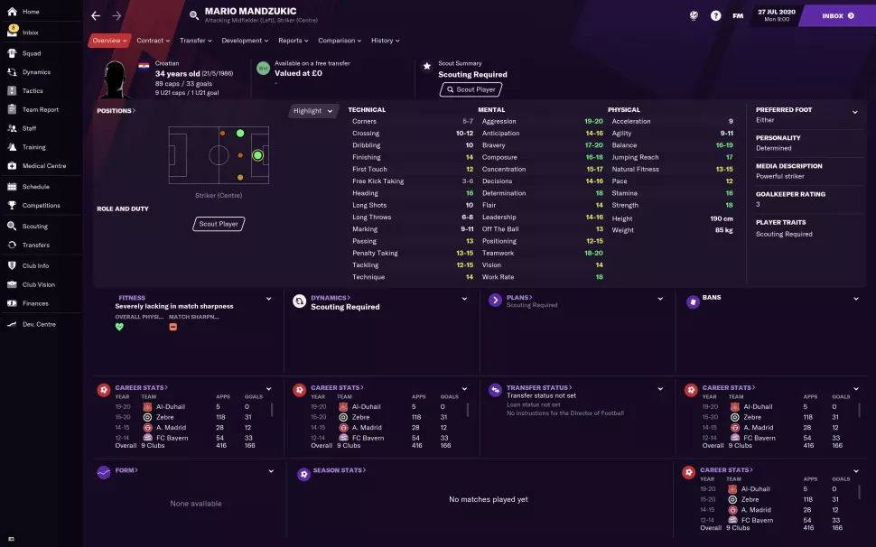 fm2021边锋和内锋哪个好,fm2021潜力球员排名