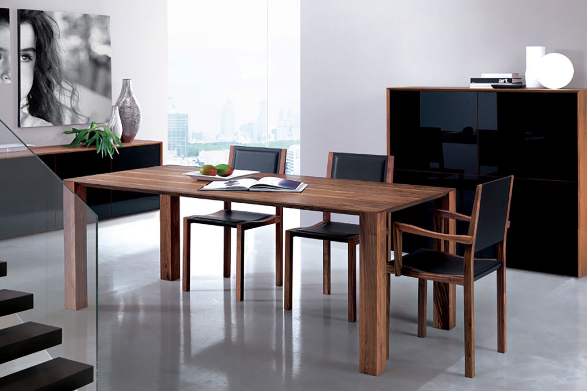 实木圆餐桌椅效果图,阳光家具实木餐桌椅