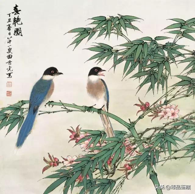 工笔大师田世光,工笔画大师田世光画孔雀好美