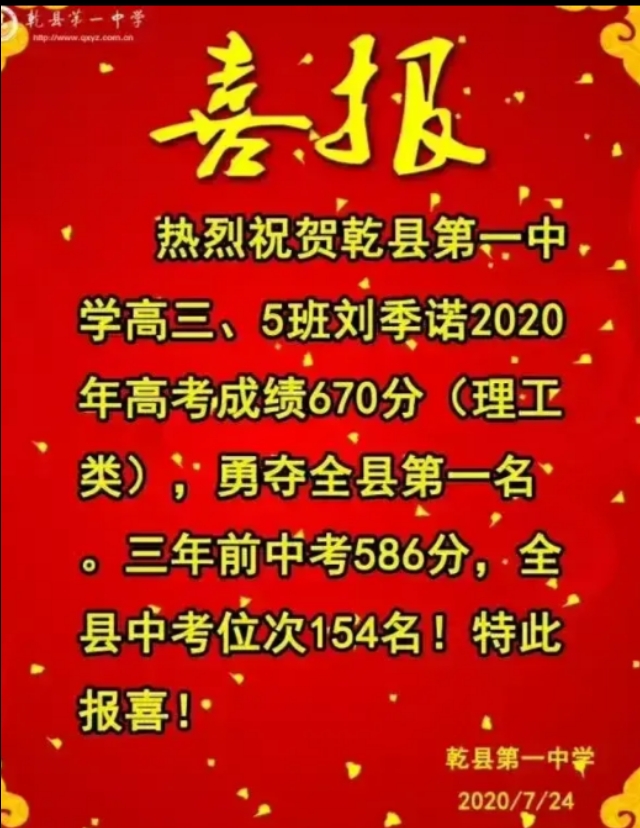 陕西师大附中2019高考喜报,陕西神木中学2019高考喜报