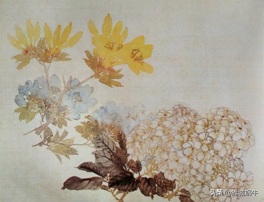 中国画没骨花鸟画的意境,徐崇嗣没骨花鸟画