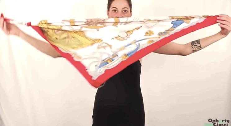 爱马仕丝巾绑法视频,爱马仕丝巾怎么绑好看