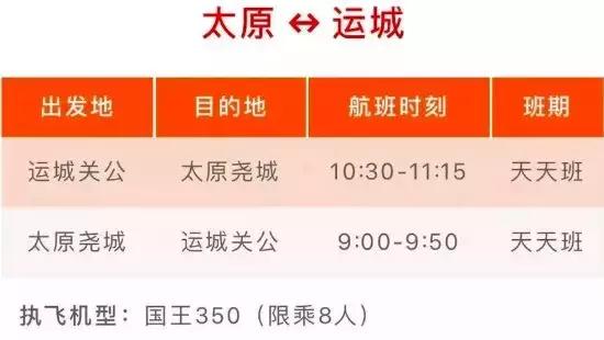 运城到太原通用航线,运城到太原飞机场多少钱
