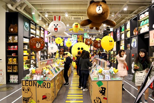 韩国linefriends店,韩国哪里买linefriends车载香水