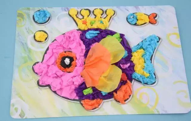 小鱼游幼儿园手工,小鱼游游游幼儿手工