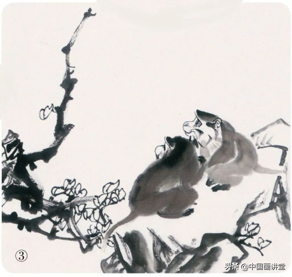 国画猴子画法,国画猴子教学
