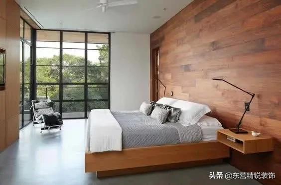 卧室背景墙木饰面装修效果图大全,2020年实木背景墙装修效果图