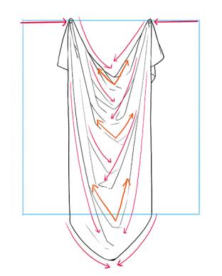 如何画衣服的褶皱感线条,如何画衣服褶皱颜色