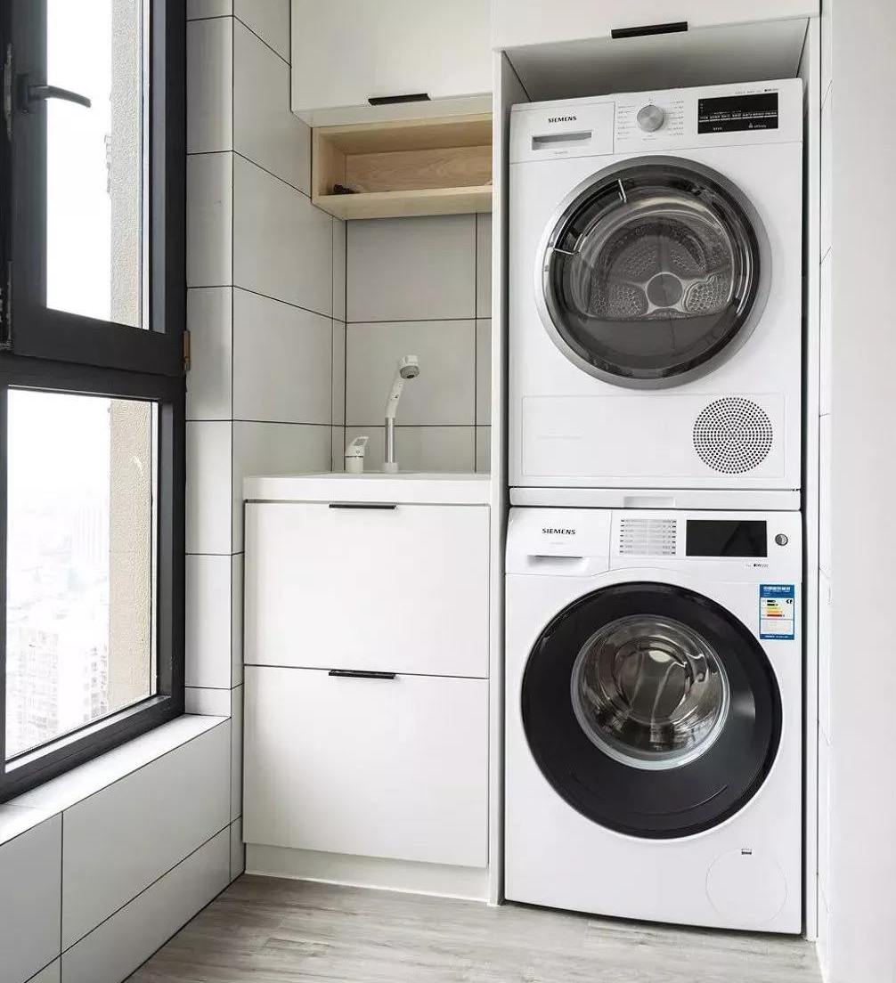 洗衣机位置留反了怎么解决,阳台洗衣机位置放错了