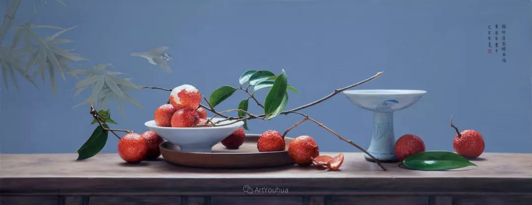 中国写意油画双年展高清作品集,国韵经典油画第五届