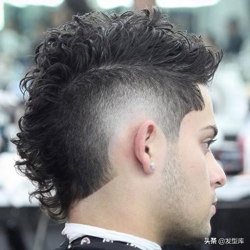 常见的飞机头,颓废莫霍克发型