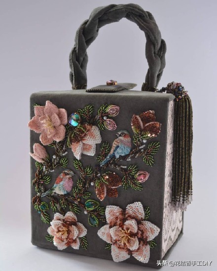 珠绣刺绣图案,像十字绣一样的珠绣