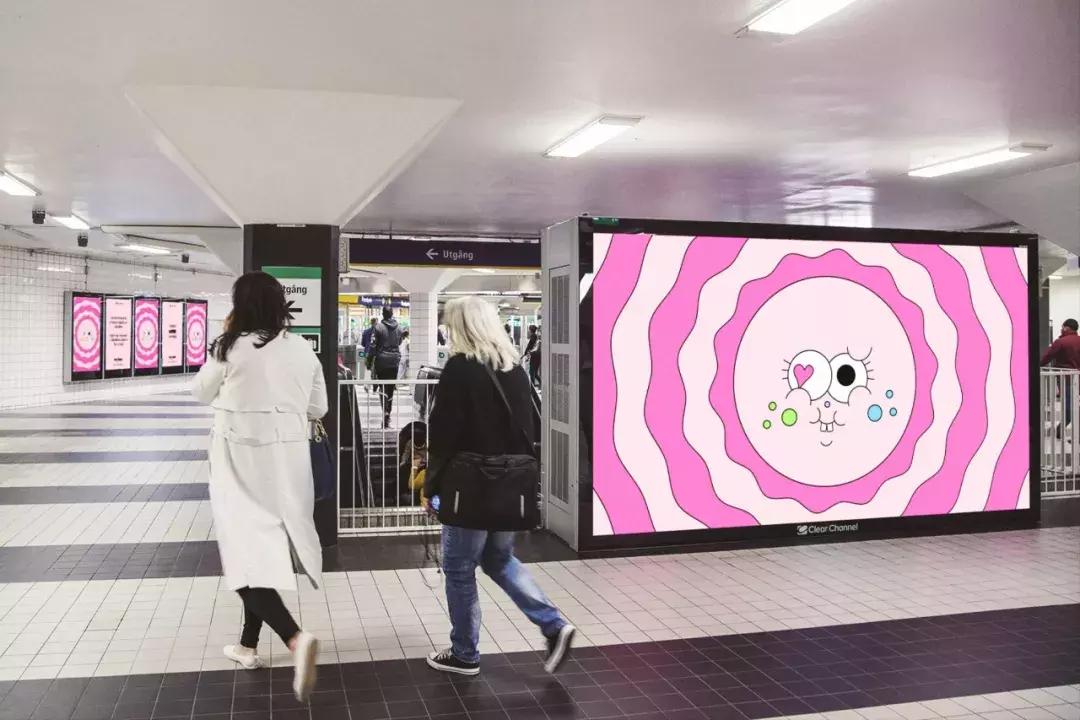 户外时尚简约广告牌,户外立式广告牌制作图片效果图