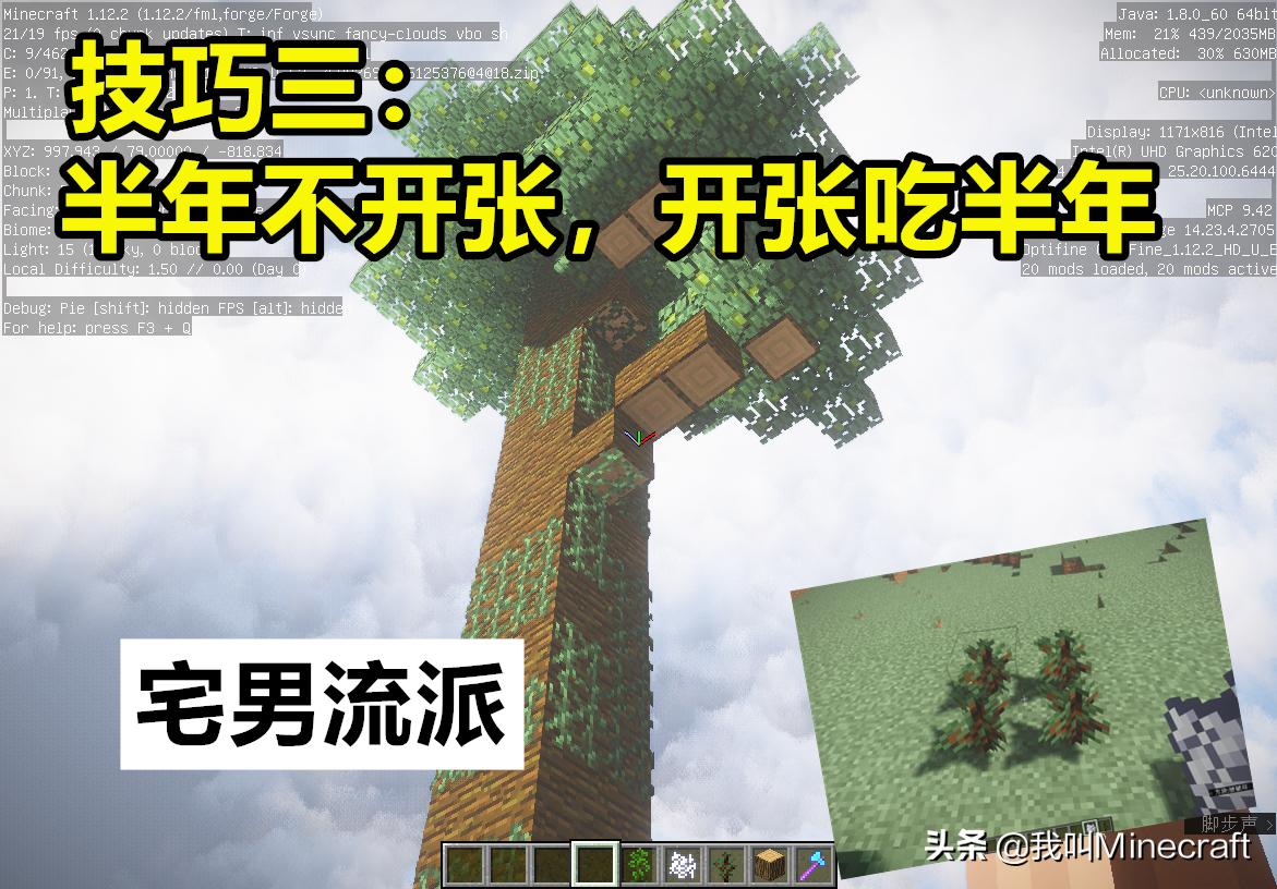 我的世界创造模式如何撸树,我的世界测试版快速砍树的方法