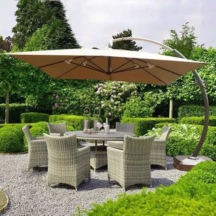 户外遮阳伞使用技巧图片,户外遮阳伞选择方式