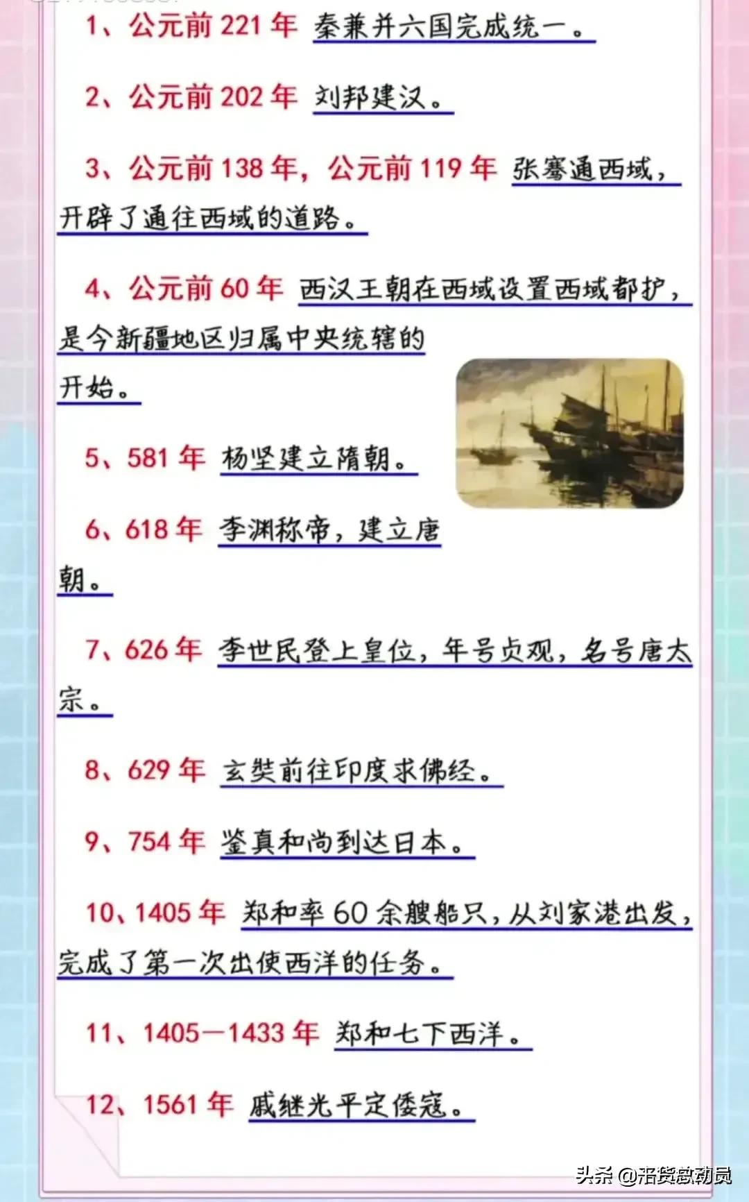 中国历史大事年表精华版,中国历史大事年表简易版