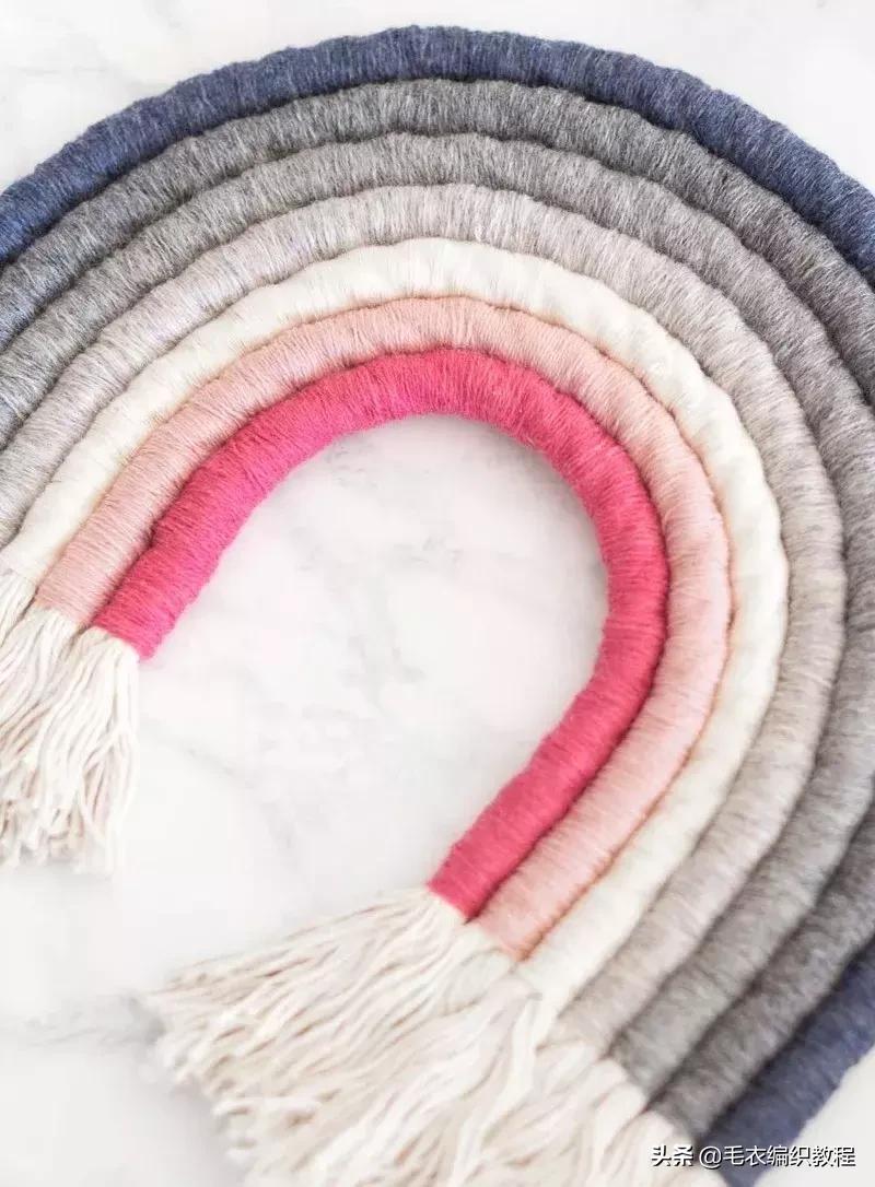 简单易做的挂毯,自制彩虹挂毯