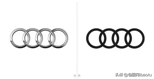 宝马最新logo和之前有什么不同,宝马新logo的含义