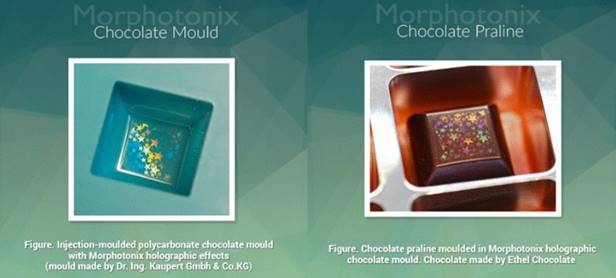 巧克力不只有黑白色,研究员制造微观结构,让巧克力拥有光泽色彩