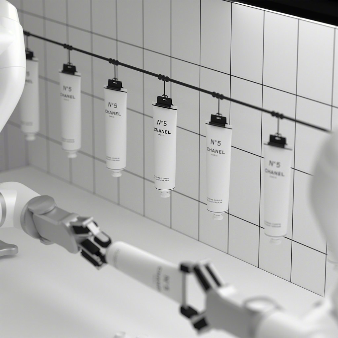 香奈儿香水5号展览,香奈儿5号红色展