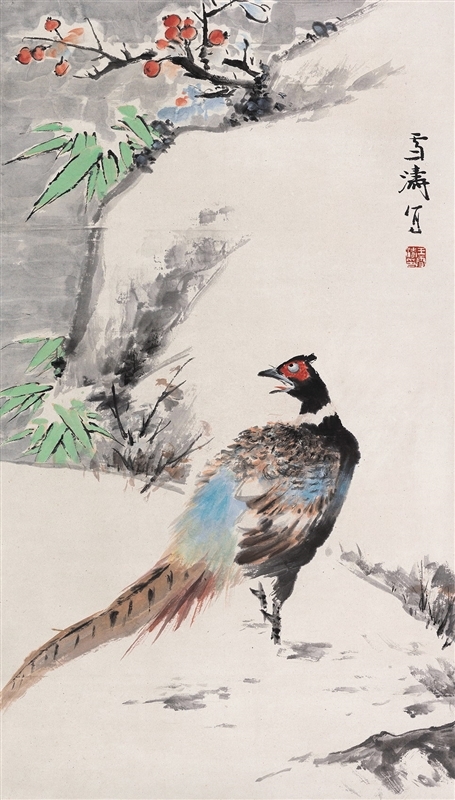 中国风山水画中的雪景,中国画雪景山水画