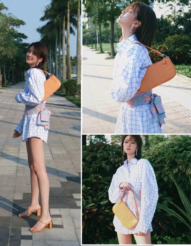 乔欣的穿搭指南,乔欣可咸可甜全身照